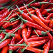 A picture of red hot chiles