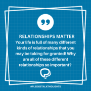 Relationships matter
