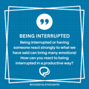 being interrupted