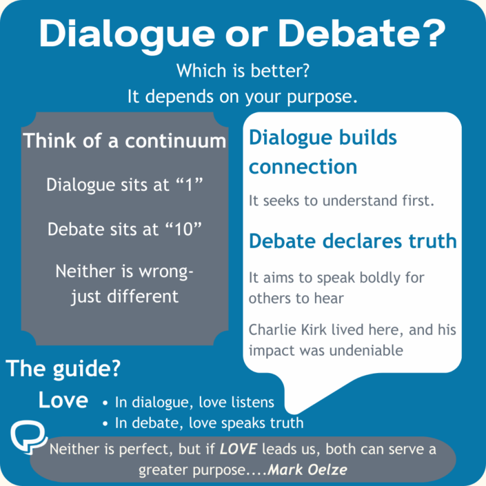 PT Dialogue or Debate?